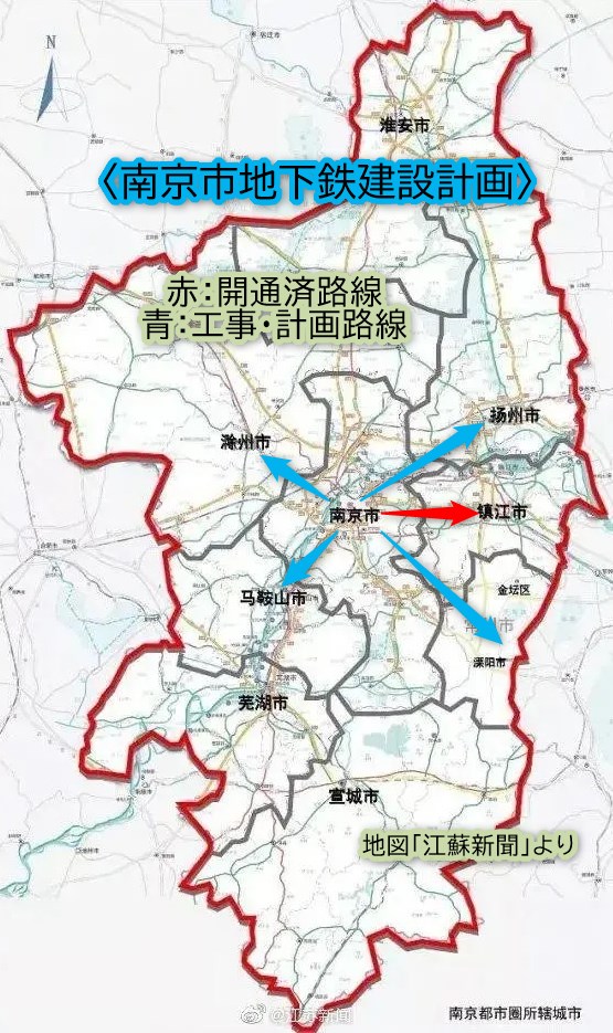 南京市地下鉄建設計画（隣接都市への拡張）
