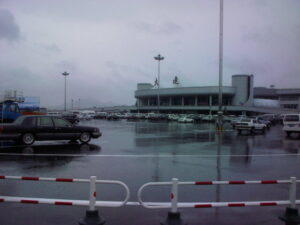 雨日和の大連空港