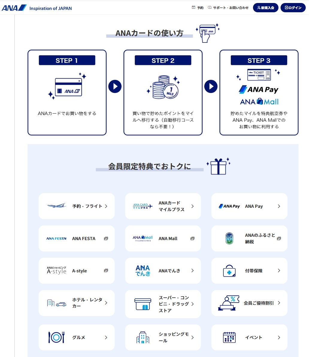ANAで毎年5,000マイル無理なく貯める方法 - 中国旅行ドットコム